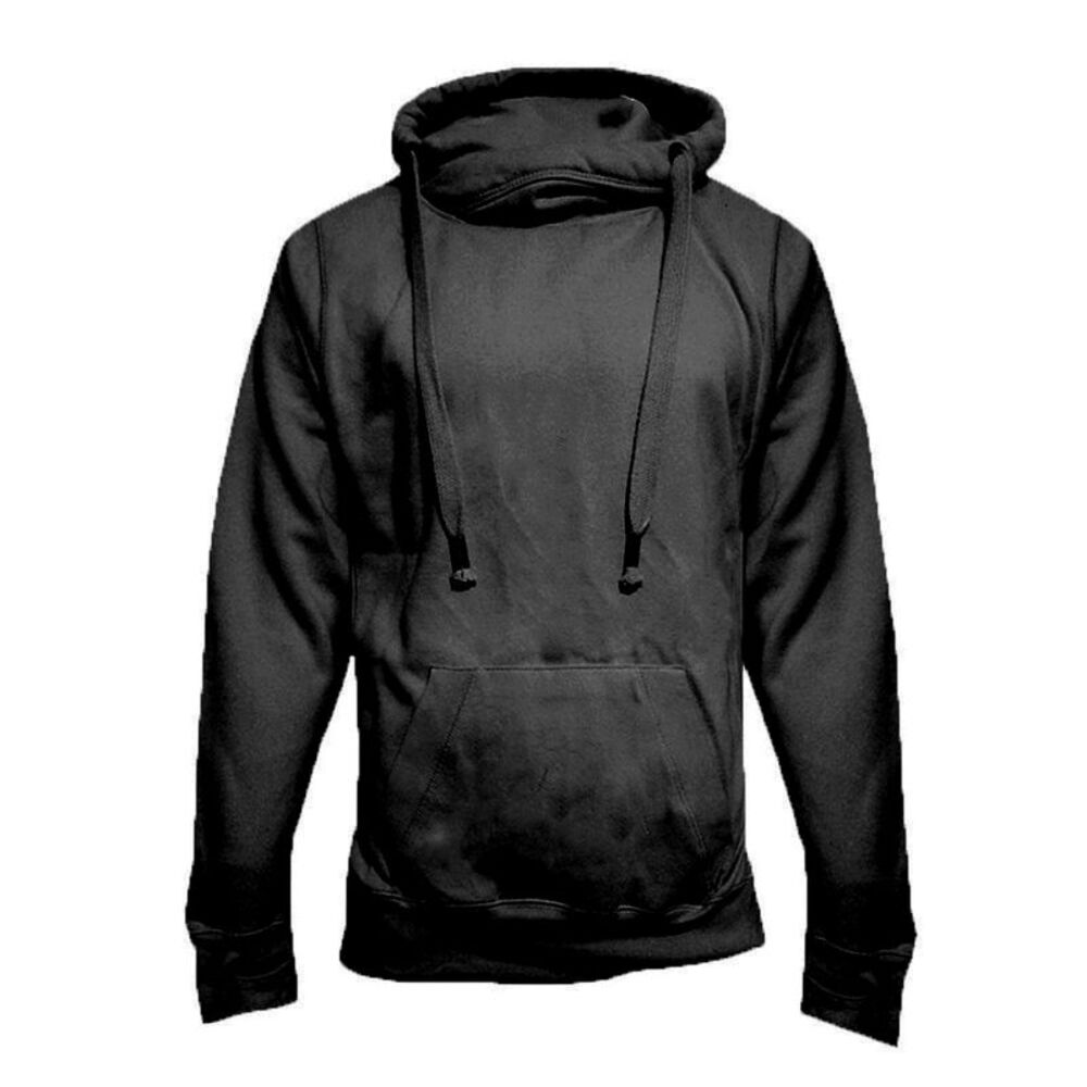 Awdis Unisex Adult Cross Neck Hoodie / Black Smoke